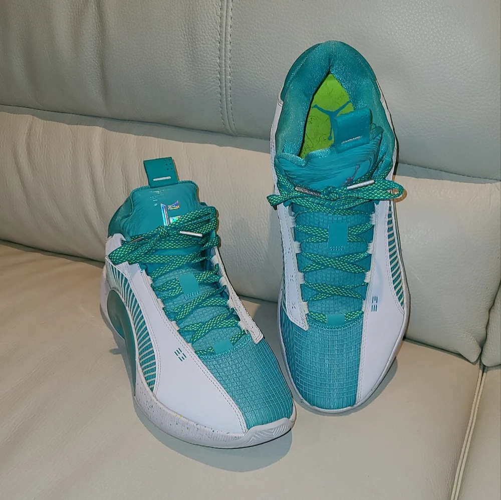 Size 12 Guo Ailun x Air Jordan 35 Low PF 'Jade' - Picture 3 of 6